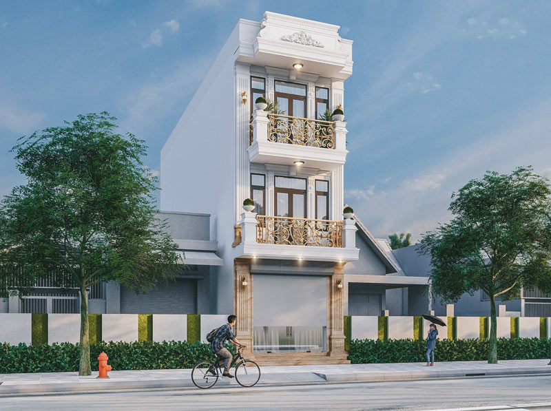 Nhà ống tân cổ điển 3 tầng