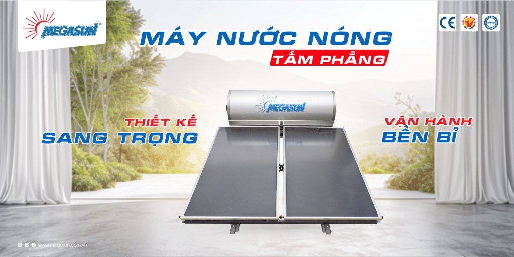Máy nước nóng năng lượng mặt trời Megasun 200 Lít Chịu Áp CT-FC1